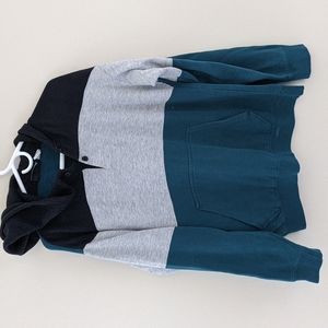 Vintage Tricolor Hooded Sweatshirt